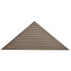 Ekena Millwork Pitch 10/12 Triangle Gable Vent, Functional, 65"W x 27"H x 1 1/4"P GVTR65X27F